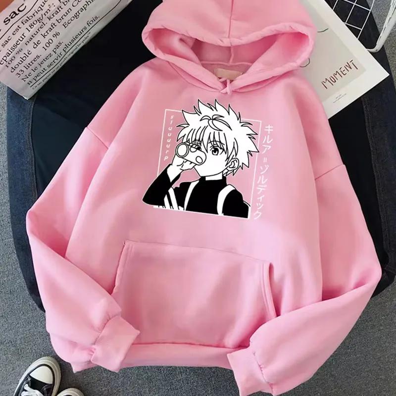 Anime Hunter X Hunter Women's Hoodie Kurapika Devil Eye Hoodies Women Streetwear Pullover Harajuku Unisex Sweatshirt Clothes