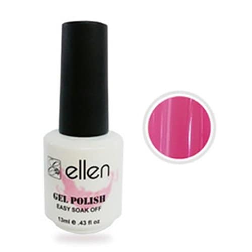 

ellen gel polish BM 010 hot pink nail art