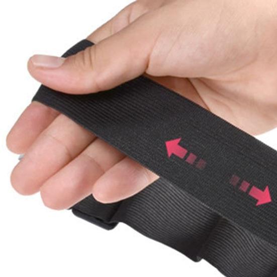 Sports Running Belt with Reflective Strips Fitness Dual Pouch Waist Pack Portable