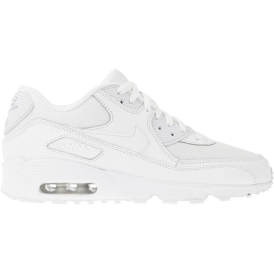 Nike Air Max 90 Mesh GS Triple White Kids Sneakers 833418-100