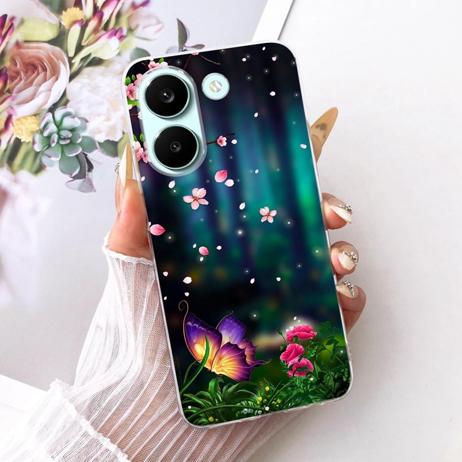 For Xiaomi Poco X8 Pro 5G Case Cute Cat Peacock Painted Cover Soft Slim Phone Case For Xiaomi Poco X8 Pro Max PocoX8 Pro 5G Bags