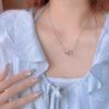 Eternal Heart Diamond Ring Pendant: S925 Sterling Silver Necklace for Women