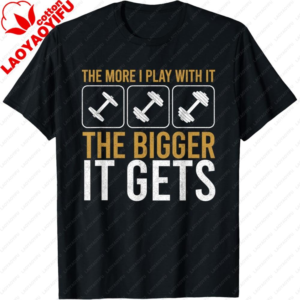 Muscles Get Bigger Bodybuilding Gym Workout Weightlifting TShirt Men Women Fashion Short Sleeve Breathable Top for Gym Training