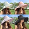 Fashionable Wide Brim Hat For Women Sun Protection Summer Lightweight Acrylic
