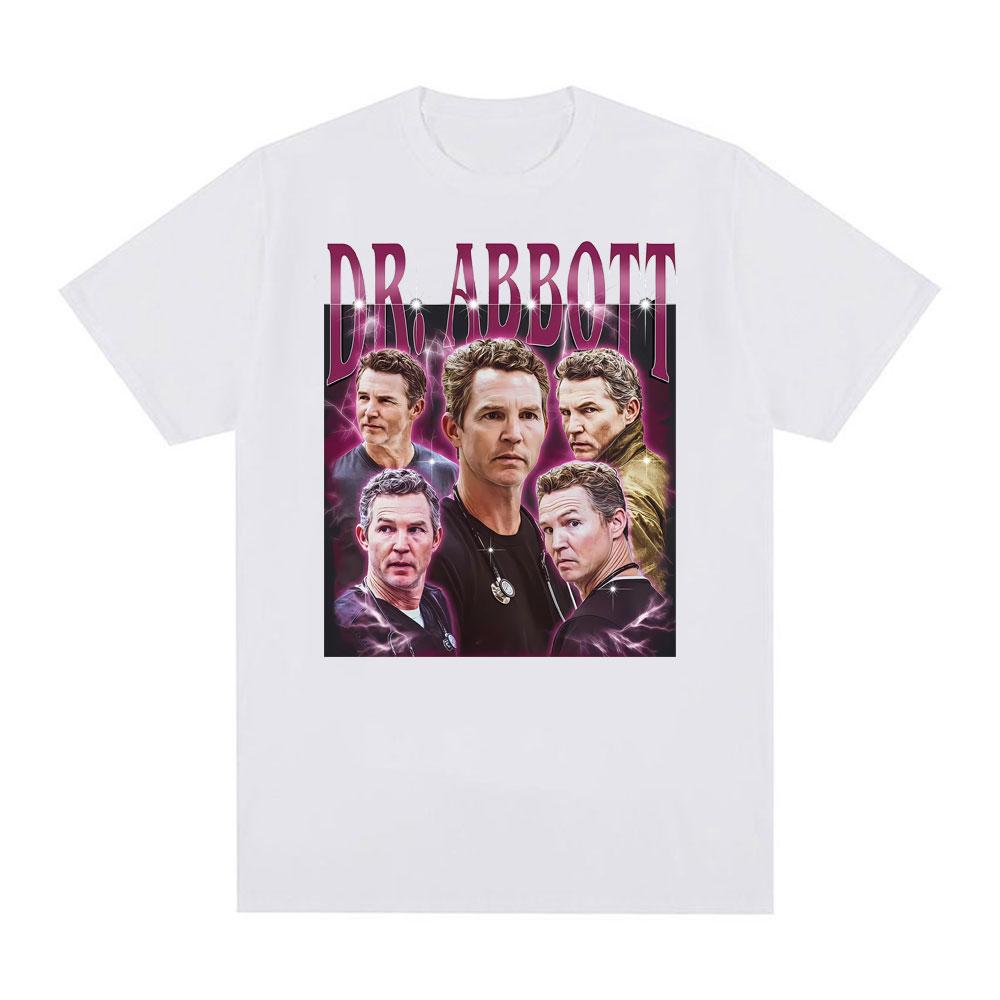 Dr. Abbott Unisex Vintage 90s T Shirts Unisex Women Fashion Oversized O-Neck T-shirts Hot Sale Casual Comfort Short Sleeves T Shirt