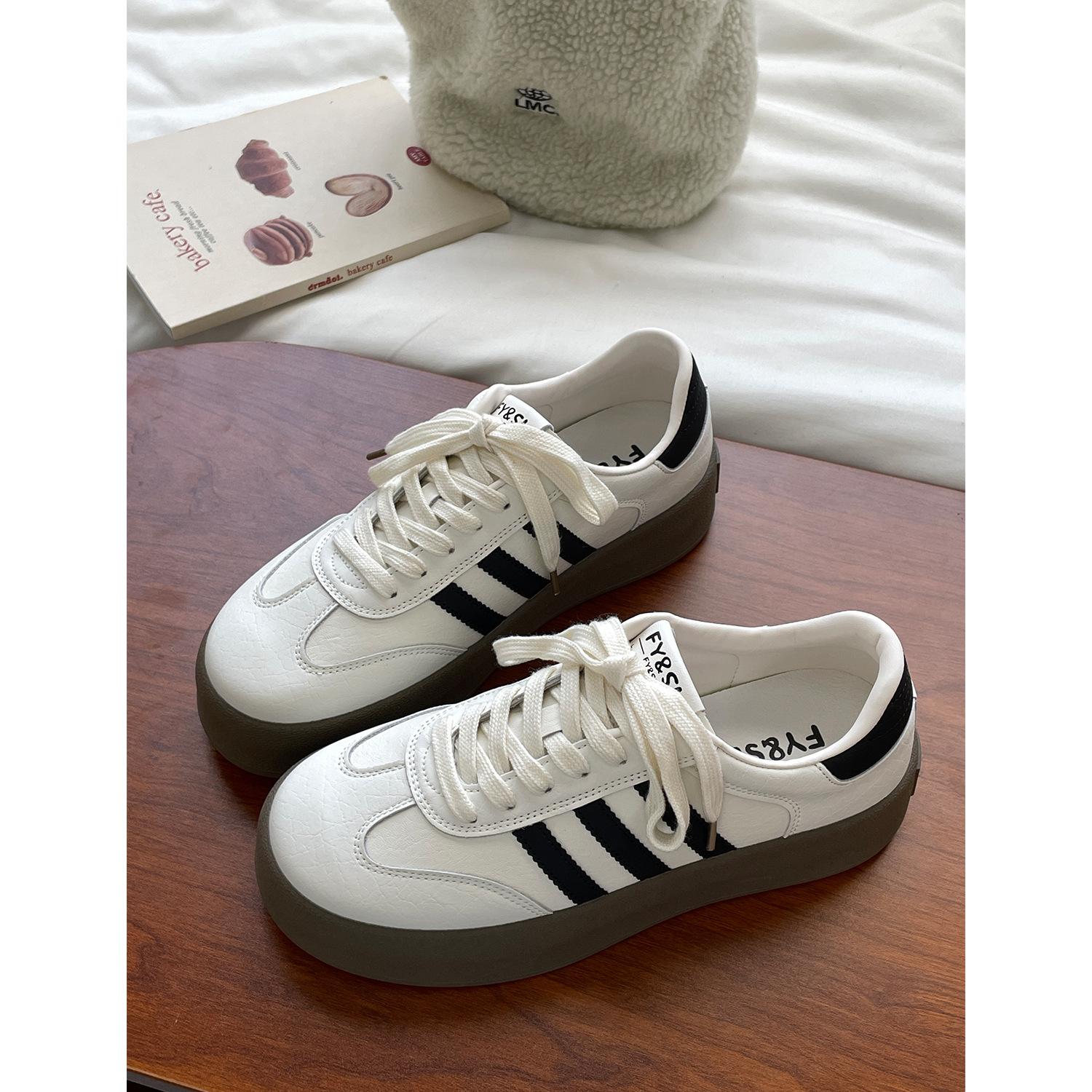 

Platform-soled German training shoes women s 2025 new popular autumn Forrest Gump shoes muffin board shoes versatile casual sports little white shoes 40