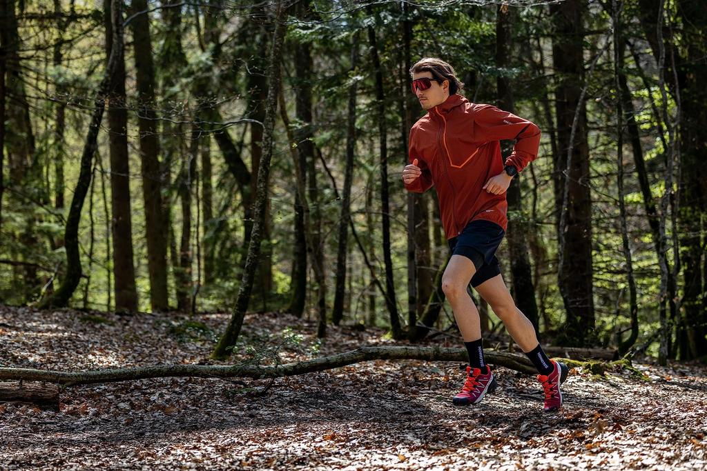 SALOMON SPEEDCROSS 5 Trail Running Viking Size Cm GORE-TEX Men's Shoes, Red/White/Black, 31.0