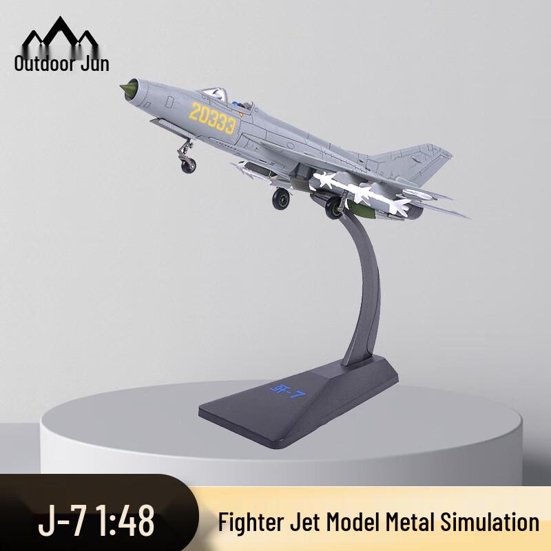 Металлическая модель истребителя серии J