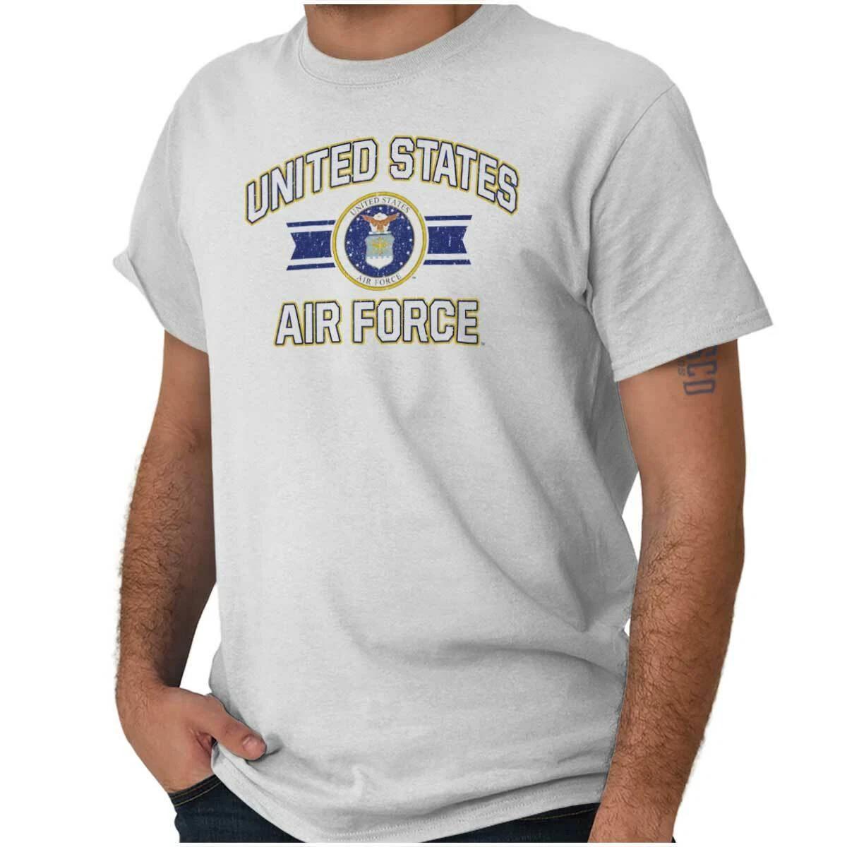USAF United States Air Force Official Emblem Womens or Mens Crewneck T Shirt Tee XXXL