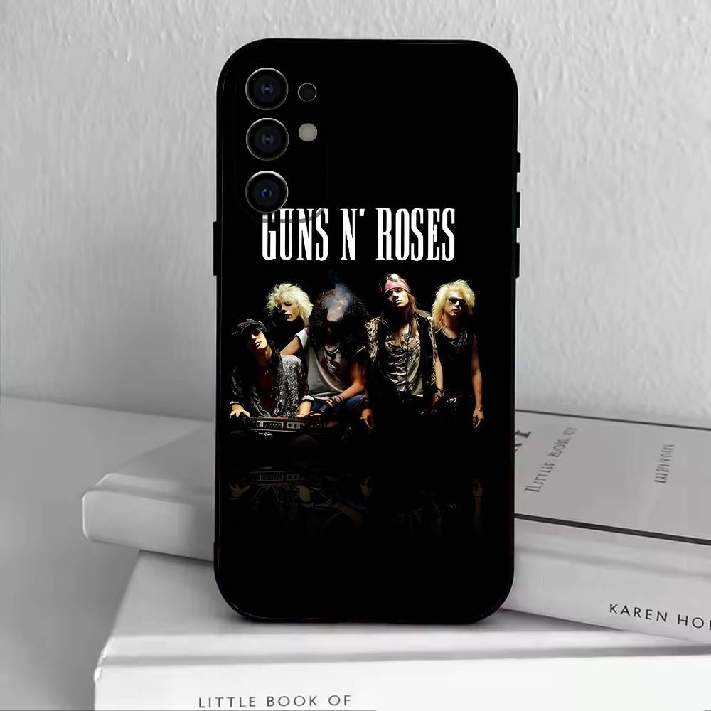 Band G-Guns N' Roses Phone Case For Samsung S25,S24,S21,S22,S23,S30,Ultra,S20,Plus,Fe,Lite,Note,10,Black Cover