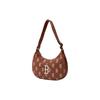 MLB Polyester With Cotton Shoulder Bag Women's Brown Casual