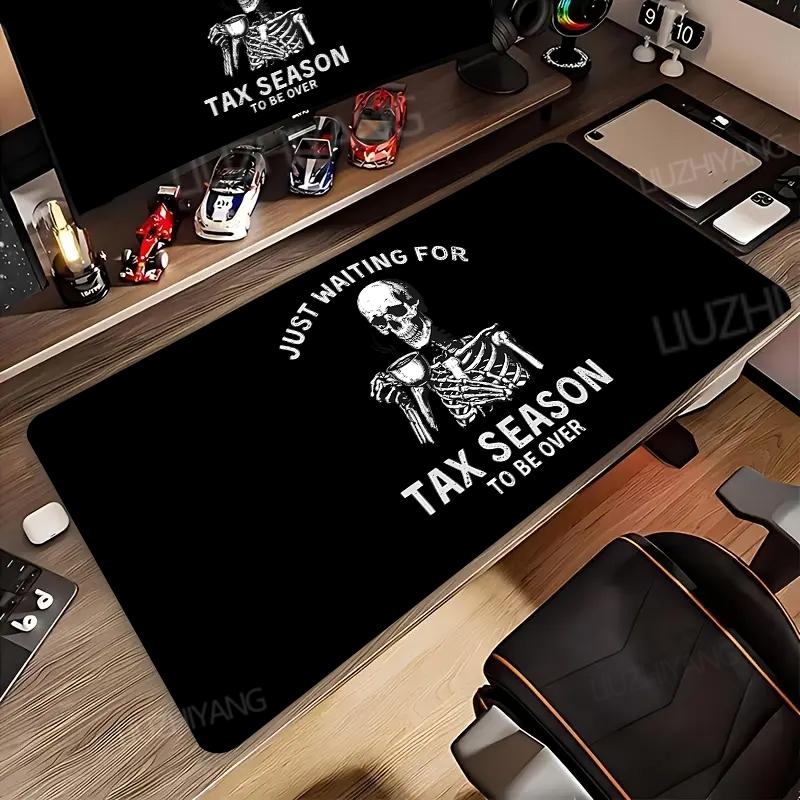 Horror Skeleton Mouse Pad Black and White Design Game Table Mats XXL Rubber Anti-slip HD Gaming Keyboard Mousepads Long Desk Mat