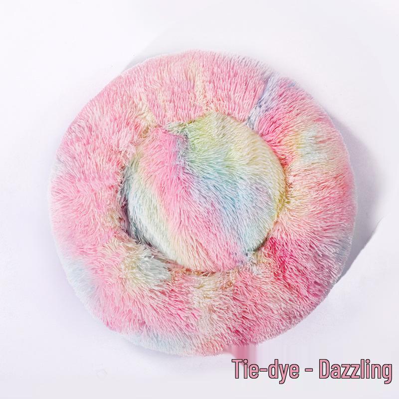 Plush Round Winter Warm Dog & Cat Bed
