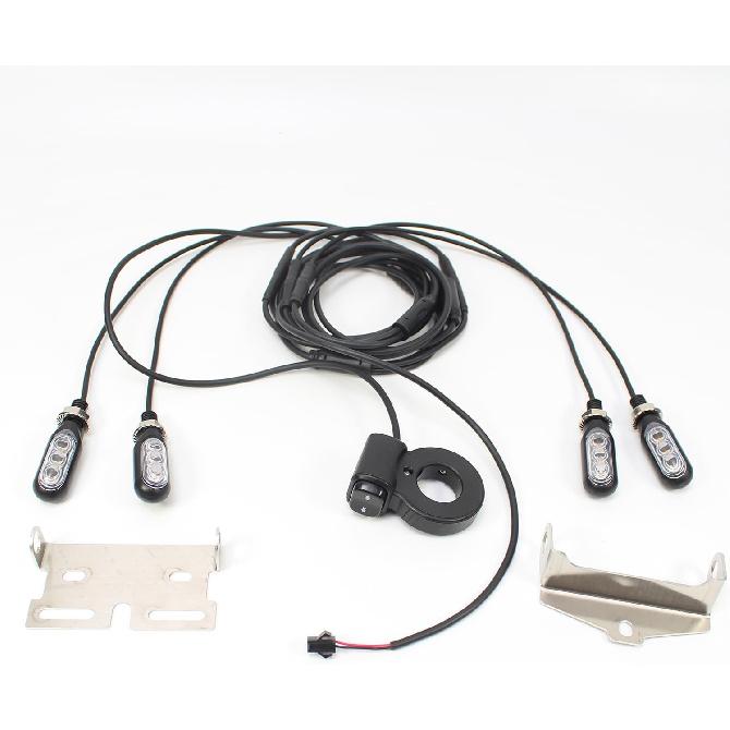 

Bike Front Rear Turn Signal Bicycle Rear Left/Right Indicator Light Electric Bicycle Brake Light V04-36-72V
