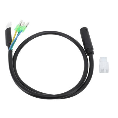Electric Bike Motor Extension Cable M6 Female 9 Pin Waterproof Extension Cable for Front Rear Hub Motor Conversion Kit