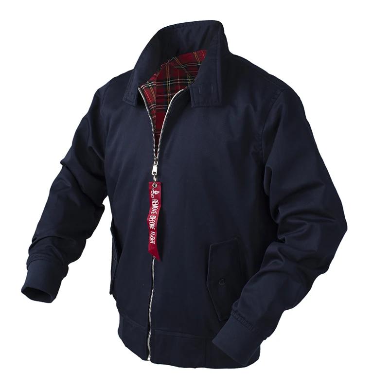 Giacca bomber vintage europea classica retrò da uomo giacca a vento streetwear cappotti alla moda taglie forti