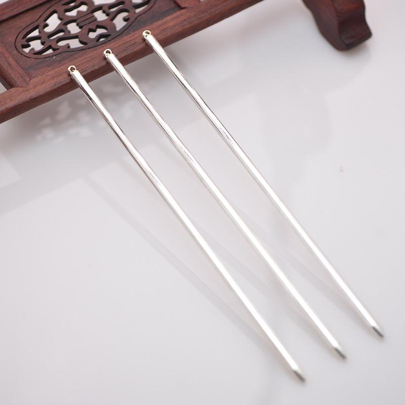 

10 шт. Металлические палочки для волос, пустые шпильки для волос, основа-стержень длиной 125 мм для изготовления ювелирных изделий, свадебные аксессуары для волос, DIY компоненты