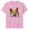 Cute Corgi Peekaboo Dog Lover Pet Breed Graphic TShirt