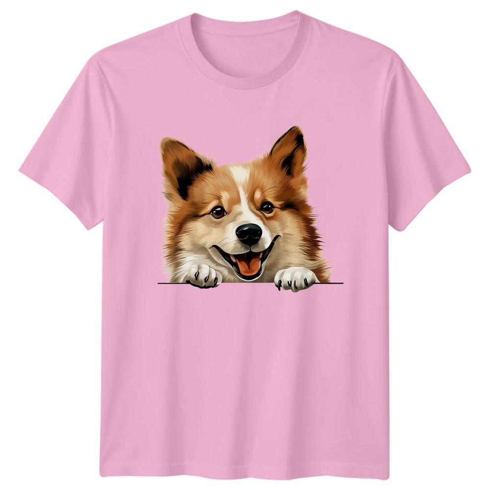 Cute Corgi Peekaboo Dog Lover Pet Breed Graphic TShirt