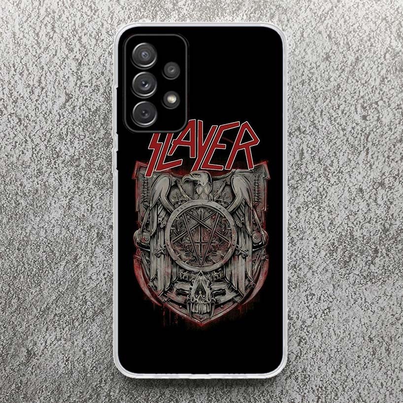 Slayer Heavy Metal Rock Band Print Soft Case for Samsung A52 A50S A51 A42 A23 A22 A12 Phone Shell A41 A31 A21S A40 A30S A20E A10