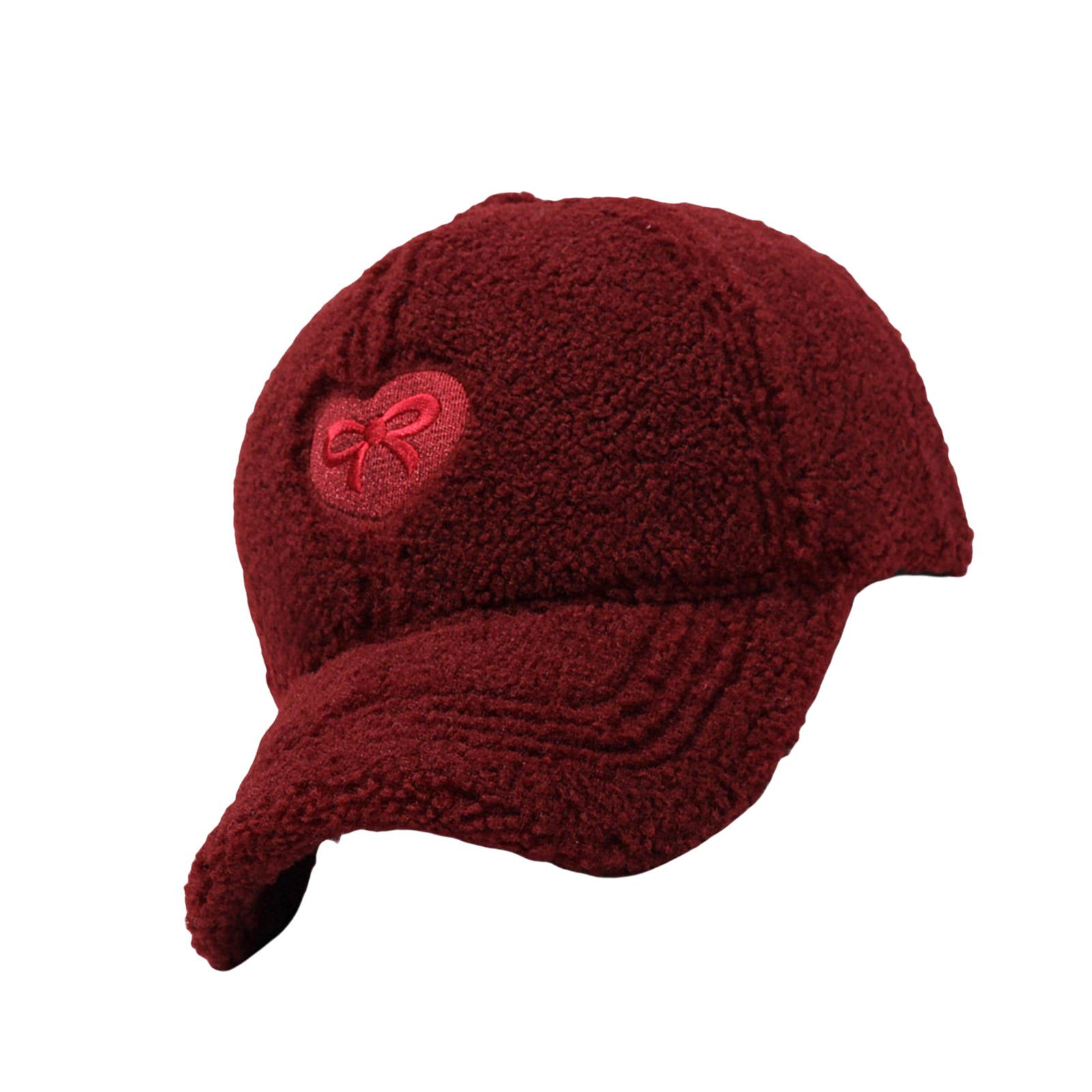 

Уникальная Повседневная Спортивная Шляпа Вышитая Бантом Бейсболка Пушистые Регулируемые Шляпы для Путешествий Реквизит для Фото белый