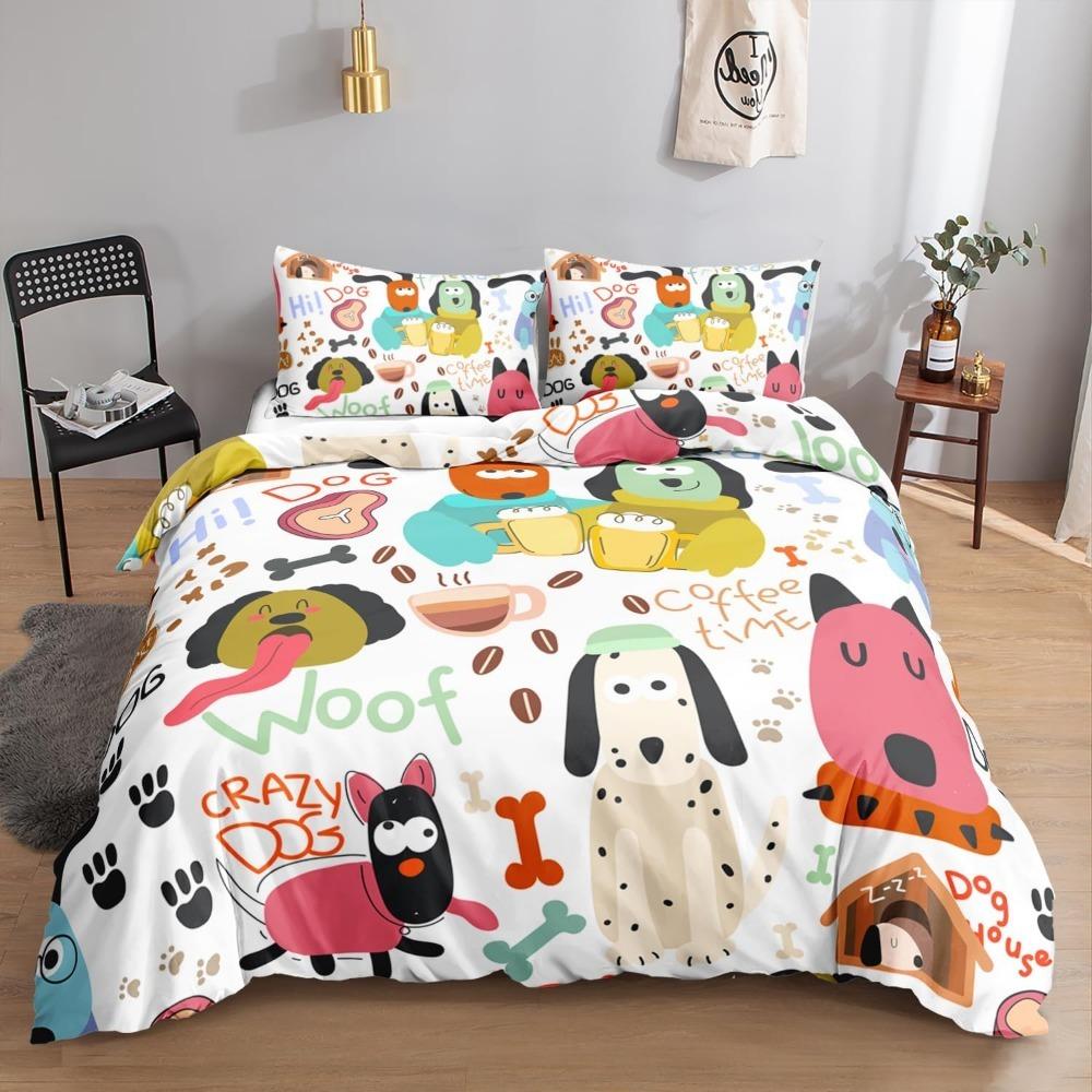 Universe Planet Rocket 3DCartoon   Microfibre Bedding Sets Children's Bed Linen with Zip Room Decor  Duvet Cover  Adult Duvet