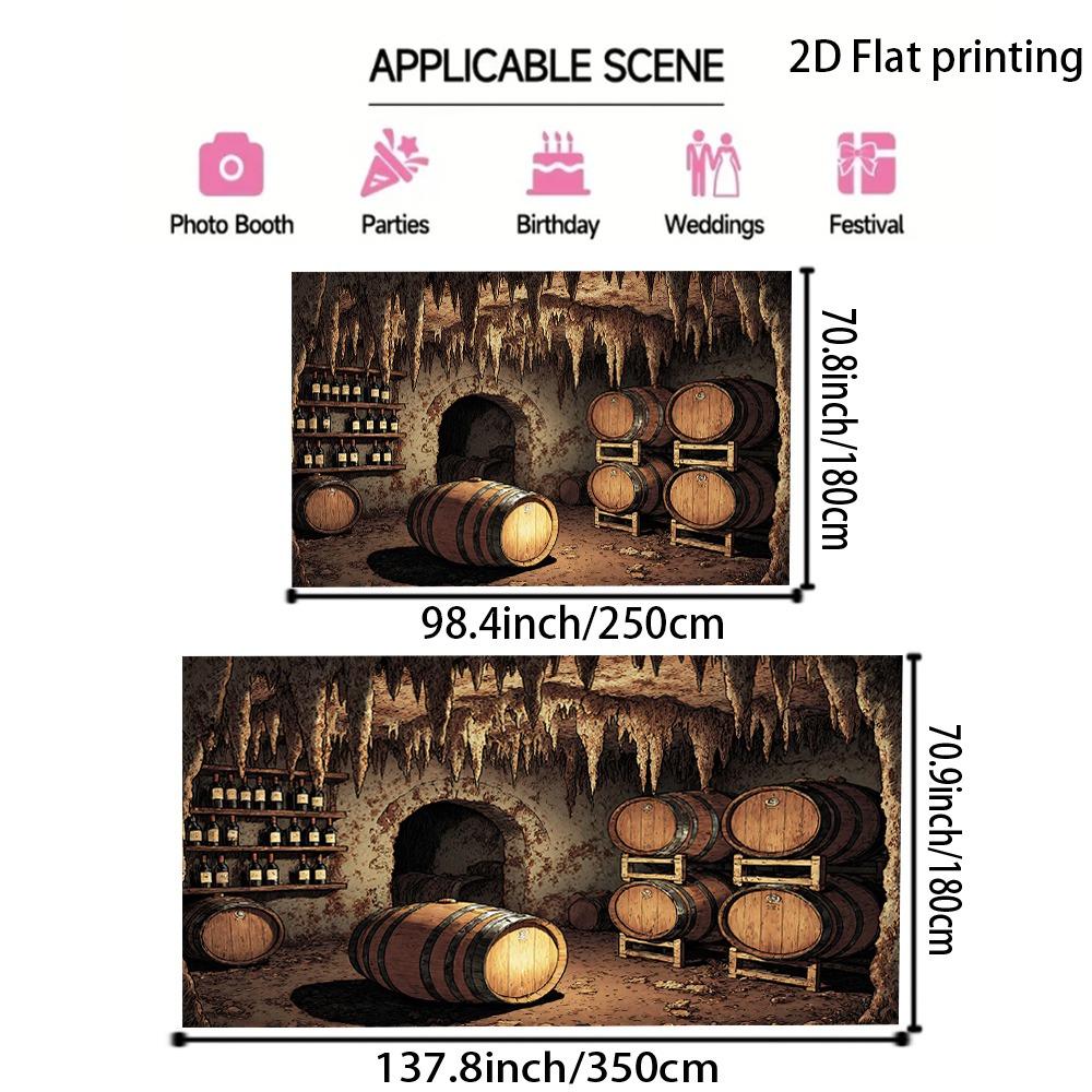 Bannière plate 2D Bannière plate 2D, 1 pièce Bannière plate 2D Bannière plate 2D, 1 pièce Fond de grande cave à vinDJH
