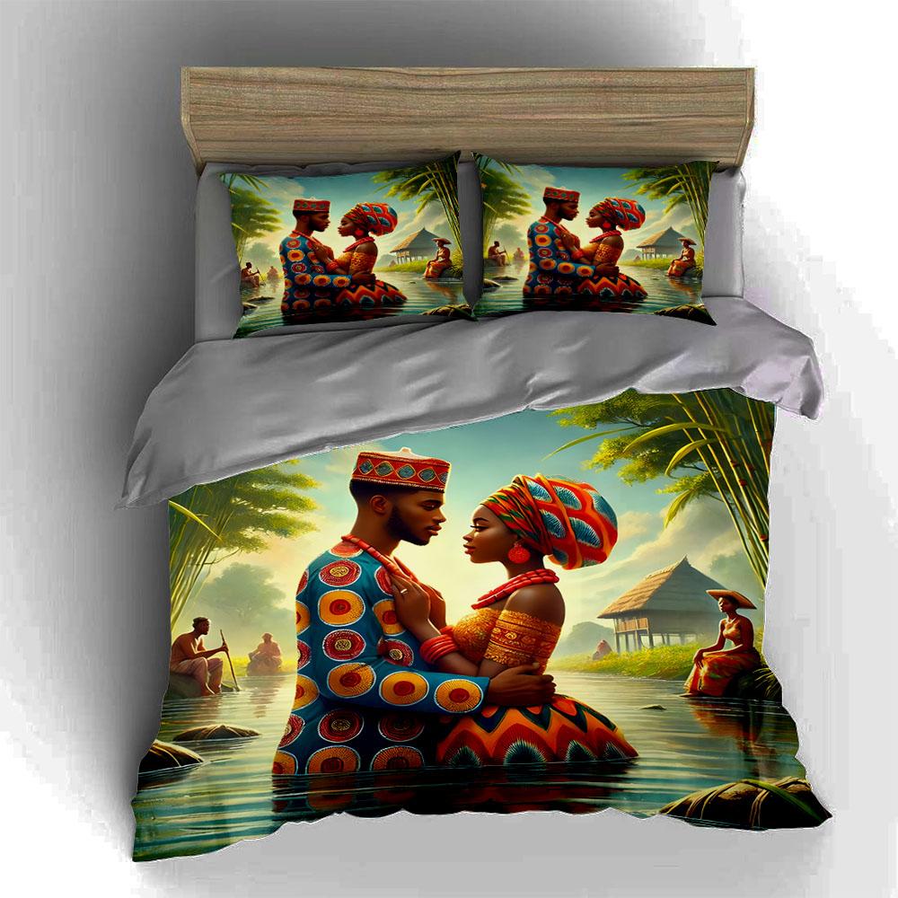 Vibrant Cultural Artwork. Bedding Duvet Cover Sets Duvet Covers Pillowcases Gifts (1 * Duvet Cover 2 * Pillowcases, Without Duvet Insert)