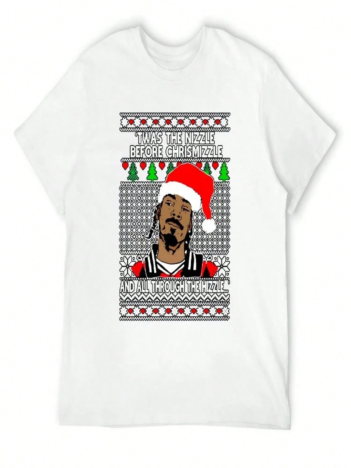 Twas The Nizzle Before Chrismizzle And All Through The Hizzle, I Love This, Trending T-Shirt S разноцветный