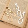 Temperament advanced sense new retro simple women's earrings European and American exaggerated simple earrings