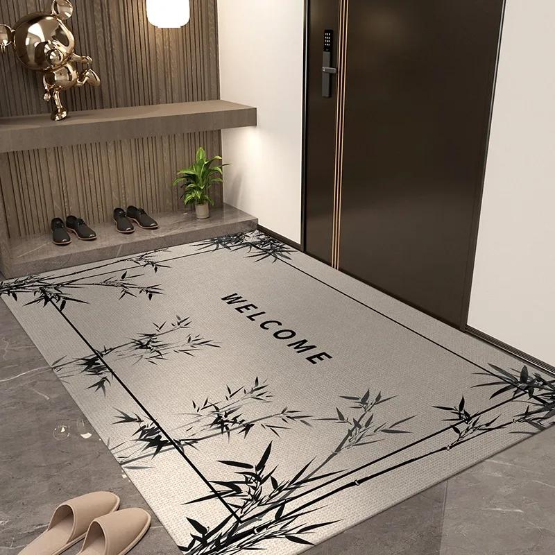 Entrance Door Mat Rectangular Doormat Hall Living Room Carpet Modern Rug Home Decoration Non-slip Floor Mats