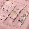 Foldable Jewelry Case Roll Travel Jewelry Organizer Portable For Journey Earrings Rings Diamond Necklaces Brooches Storage Bag