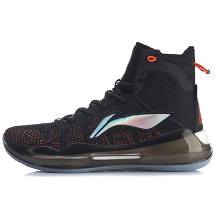 

Новые баскетбольные кроссовки LiNing YuShuai 13 Boom с высоким верхом, противоскользящие, износостойкие, черно-оранжевые ABAP031-2 41