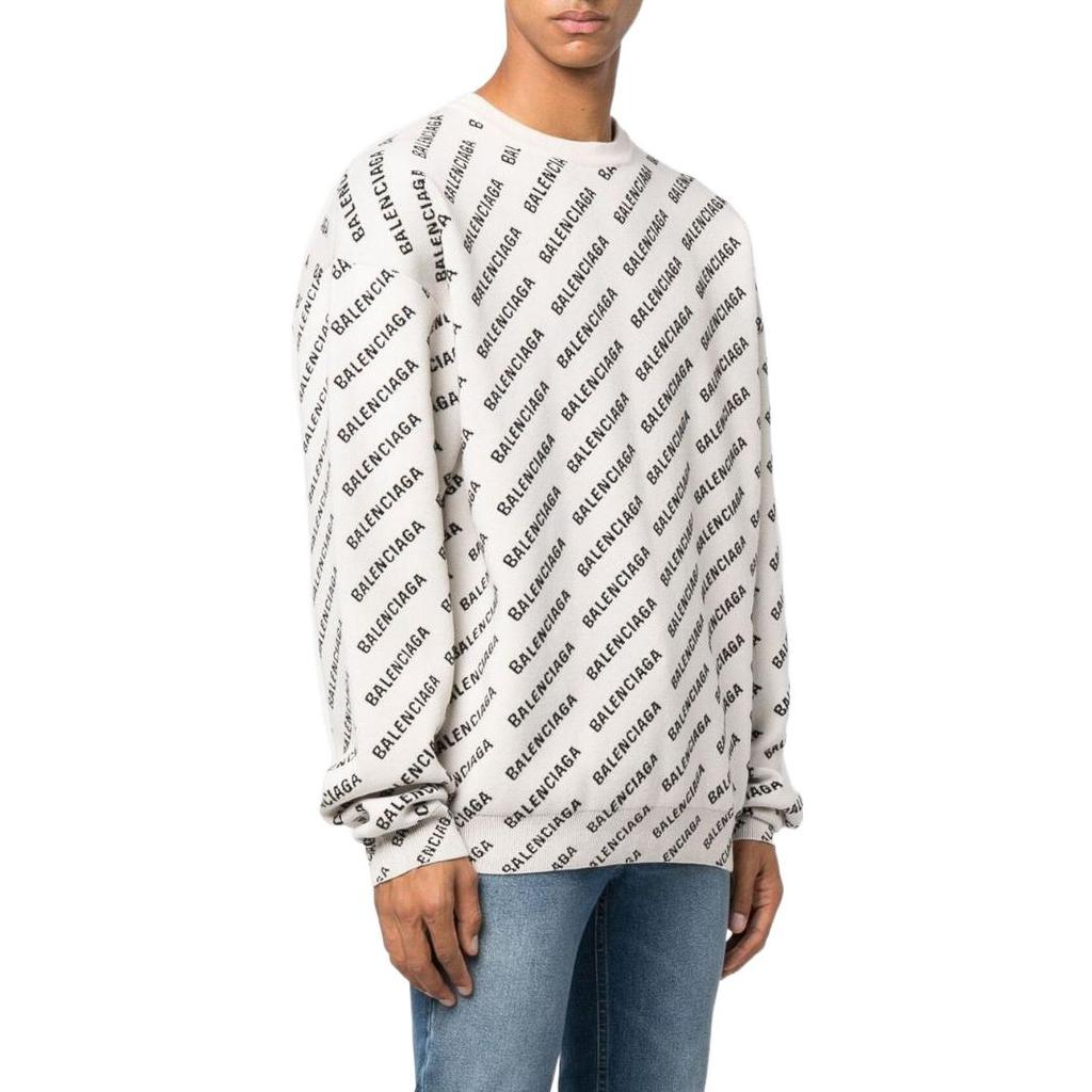 Balenciaga intarsia-knit logo jumper 702952T32339054