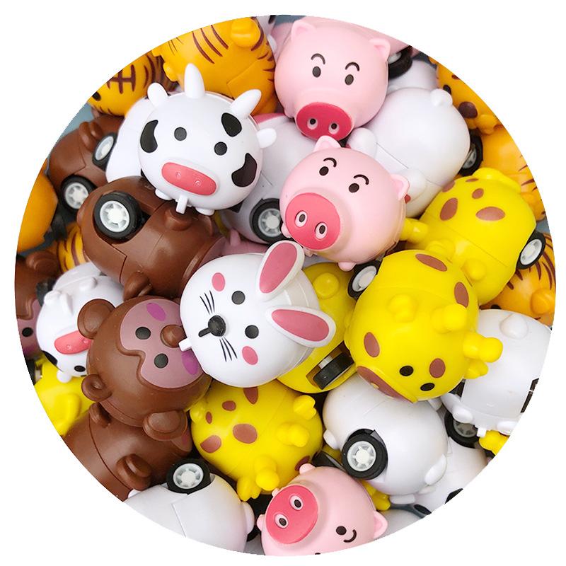 

Mini Cartoon Pull Back Car, Animal Car, Pig, Tiger, Cute Rabbit, Kindergarten Toy