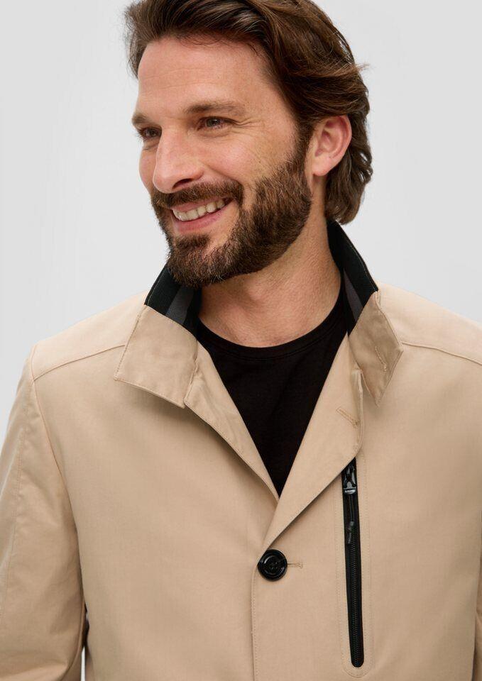 s.Oliver Coat Made of Cotton Blend (2148939) Beige