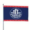 1pc Multi-size Optional Two-dimensional Plane, Large Outdoor Flag, with a Navy Blue Background White Star Pattern, Symbolizing Freedom and Justice for