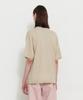 KNITTED Cool Summer Essential Round Short Sleeve Knit Tee Beige