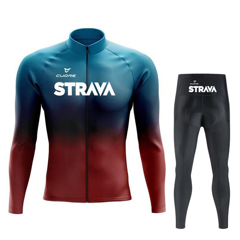 Enganliegender Radanzug, Herren und Damen Gleich, Mountainbike Rennrad Schnelltrocknend Trend Radanzug 2026 Herbst Atmungsaktives Radanzug Set