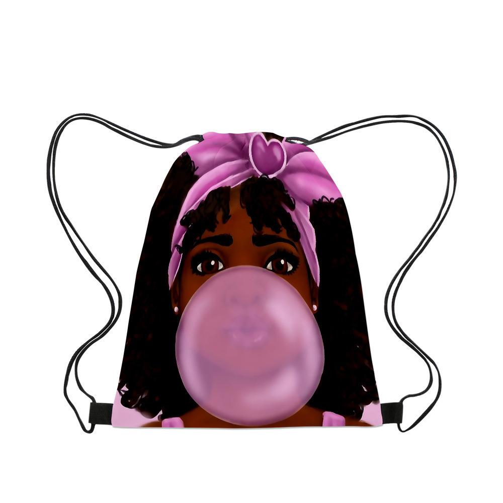 

Африканская Девушка Африканская Девушка Сумка на Плечо с Завязками Lafro Lady A style* drawstring pocket