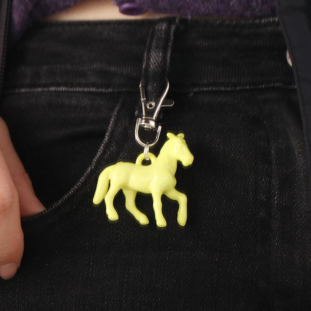Creative Horse Pendant Keychain Mini Car Key Chain Fashion Backpack Pendant  New Year Gift