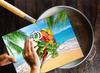 Szklana Deska Do Krojenia Hartowana 30X22 Plaża