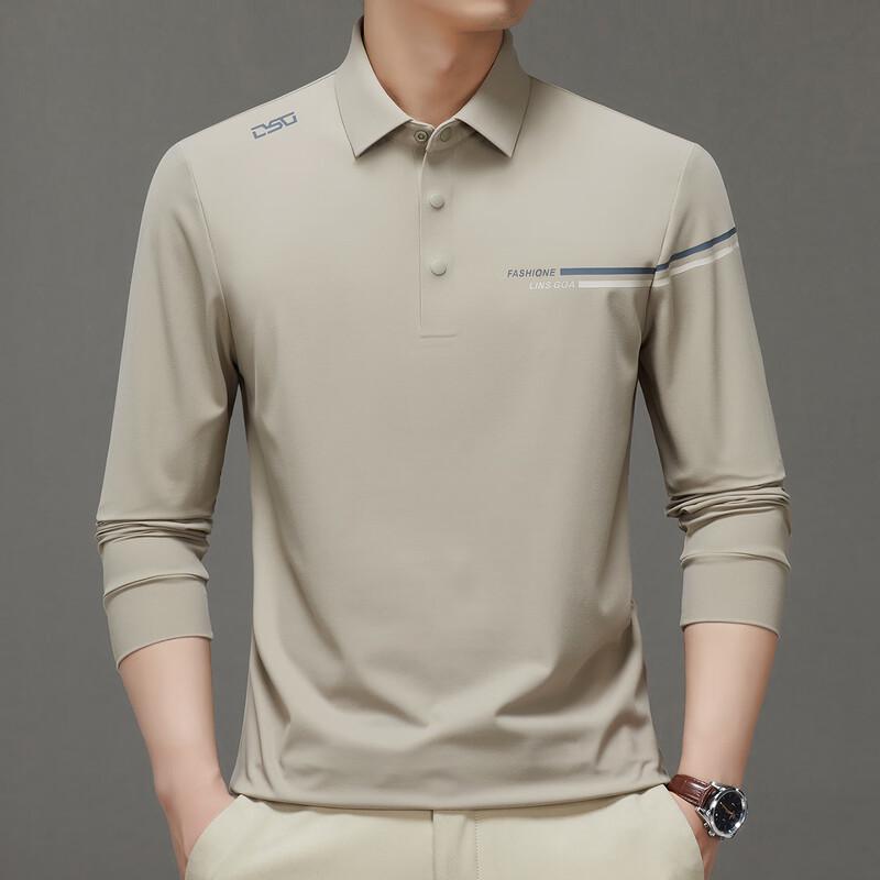

Firstview Men s Seamless Brushed Antibacterial Long-Sleeve Polo Shirt 54