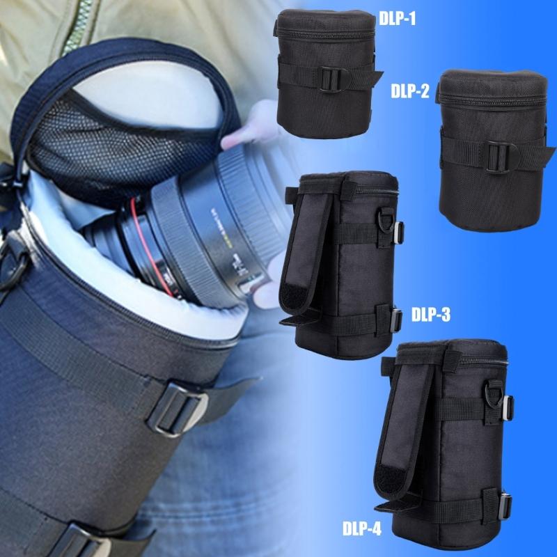 Shockproof Lens Protective Pouch Bag With Multi Compartments Compatible For Multiple Camera Lens Optional