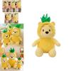 Soft Cuddly Pineapple Winnie The Pooh Bear Plush Toy Yellow Xmas Kids Gift