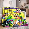 1pc Unikitty Characters Cozy Print Blanket Lightweight Warm Flannel Throw Blanket For Sofa, Bed, Living Room