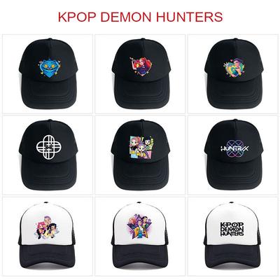 Kids Boys Girls Cartoon Anime Demon Hunters Derpy Printed Casual Hats Peaked Baseball Caps