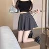 Women's Summer Ballet Style Mid-Waist Pleated A-Line Shorts - Petite, Slimming, Loose Fit