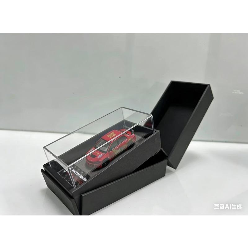 IHCM 1:64 Mitsubishi Lancer Evolution IX GSR Year of the Horse Limited Edition Car Model Birthday Gift Desktop Ornament