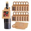BHBL Wine Bottle Box with Window, 30 Pcs Box,Wine Boxes Favor Box Charcuterie Box Soap Packaging Box for Gift Brown